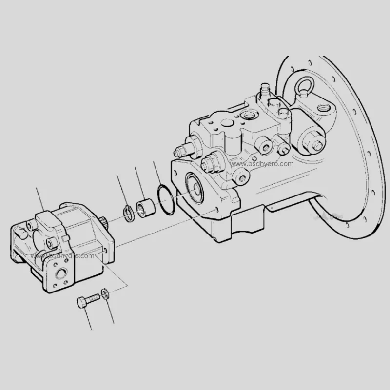 705-22-29070 Gear pump for Komatsu PC75 PW75 excavator